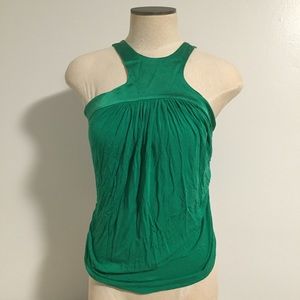 Green halter top
